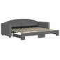 vidaXL Divano Letto con Letto Estraibile Grigio Scuro 80x200 Tessuto vidaXL Divano Letto con Letto Estraibile Grigio Scuro 80x200 Tessuto