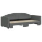 vidaXL Divano Letto con Letto Estraibile Grigio Scuro 80x200 Tessuto vidaXL Divano Letto con Letto Estraibile Grigio Scuro 80x200 Tessuto