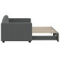 vidaXL Divano Letto con Letto Estraibile Grigio Scuro 80x200 Tessuto vidaXL Divano Letto con Letto Estraibile Grigio Scuro 80x200 Tessuto