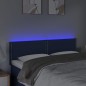 Testiera a LED Blu 144x5x78/88 cm in Tessuto Testiera a LED Blu 144x5x78/88 cm in Tessuto