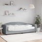 vidaXL Divano Letto con Materasso Grigio Chiaro 90x200 cm in Tessuto vidaXL Divano Letto con Materasso Grigio Chiaro 90x200 cm in Tessuto