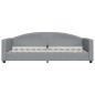 vidaXL Divano Letto con Materasso Grigio Chiaro 90x200 cm in Tessuto vidaXL Divano Letto con Materasso Grigio Chiaro 90x200 cm in Tessuto