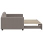 vidaXL Divano Letto con Letto Estraibile Tortora 90x200 cm in Tessuto