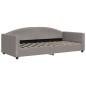 vidaXL Divano Letto con Letto Estraibile Tortora 90x200 cm in Tessuto