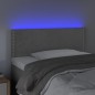 Testiera a LED Grigio Chiaro 80x5x78/88 cm in Velluto Testiera a LED Grigio Chiaro 80x5x78/88 cm in Velluto