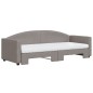 vidaXL Divano Letto Estraibile con Materassi Tortora 80x200 cm Tessuto vidaXL Divano Letto Estraibile con Materassi Tortora 80x200 cm Tessuto