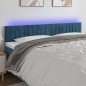 vidaXL Testiera a LED Blu Scuro 200x5x78/88 cm in Velluto vidaXL Testiera a LED Blu Scuro 200x5x78/88 cm in Velluto