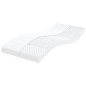 vidaXL Divano Letto Estraibile con Materassi Crema 80x200 cm Tessuto vidaXL Divano Letto Estraibile con Materassi Crema 80x200 cm Tessuto