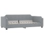 vidaXL Divano Letto con Materasso Grigio Chiaro 80x200 cm in Tessuto vidaXL Divano Letto con Materasso Grigio Chiaro 80x200 cm in Tessuto