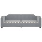 vidaXL Divano Letto con Materasso Grigio Chiaro 90x190 cm in Tessuto vidaXL Divano Letto con Materasso Grigio Chiaro 90x190 cm in Tessuto