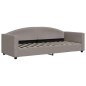 vidaXL Divano Letto Estraibile con Cassetti Tortora 80x200 cm Tessuto vidaXL Divano Letto Estraibile con Cassetti Tortora 80x200 cm Tessuto