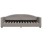 vidaXL Divano Letto Estraibile con Cassetti Tortora 80x200 cm Tessuto vidaXL Divano Letto Estraibile con Cassetti Tortora 80x200 cm Tessuto
