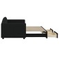 vidaXL Divano Letto Estraibile con Cassetti Nero 80x200 cm in Tessuto vidaXL Divano Letto Estraibile con Cassetti Nero 80x200 cm in Tessuto