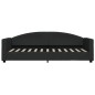 vidaXL Divano Letto Estraibile con Cassetti Nero 80x200 cm in Tessuto vidaXL Divano Letto Estraibile con Cassetti Nero 80x200 cm in Tessuto