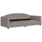 vidaXL Divano Letto Estraibile con Cassetti Tortora 90x200 cm Tessuto vidaXL Divano Letto Estraibile con Cassetti Tortora 90x200 cm Tessuto