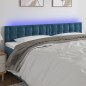 Testiera a LED Blu scuro 160x5x78/88 cm in Tessuto Testiera a LED Blu scuro 160x5x78/88 cm in Tessuto