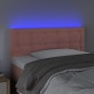 Testiera a LED Rosa 90x5x78/88 cm in Tessuto Testiera a LED Rosa 90x5x78/88 cm in Tessuto