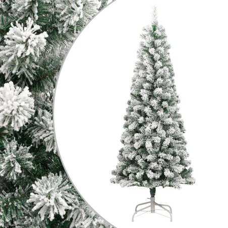 vidaXL Albero Natale Artificiale Incernierato con Neve Fioccata 240 cm