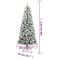 vidaXL Albero Natale Artificiale Incernierato con Neve Fioccata 240 cm vidaXL Albero Natale Artificiale Incernierato con Neve Fioccata 240 cm