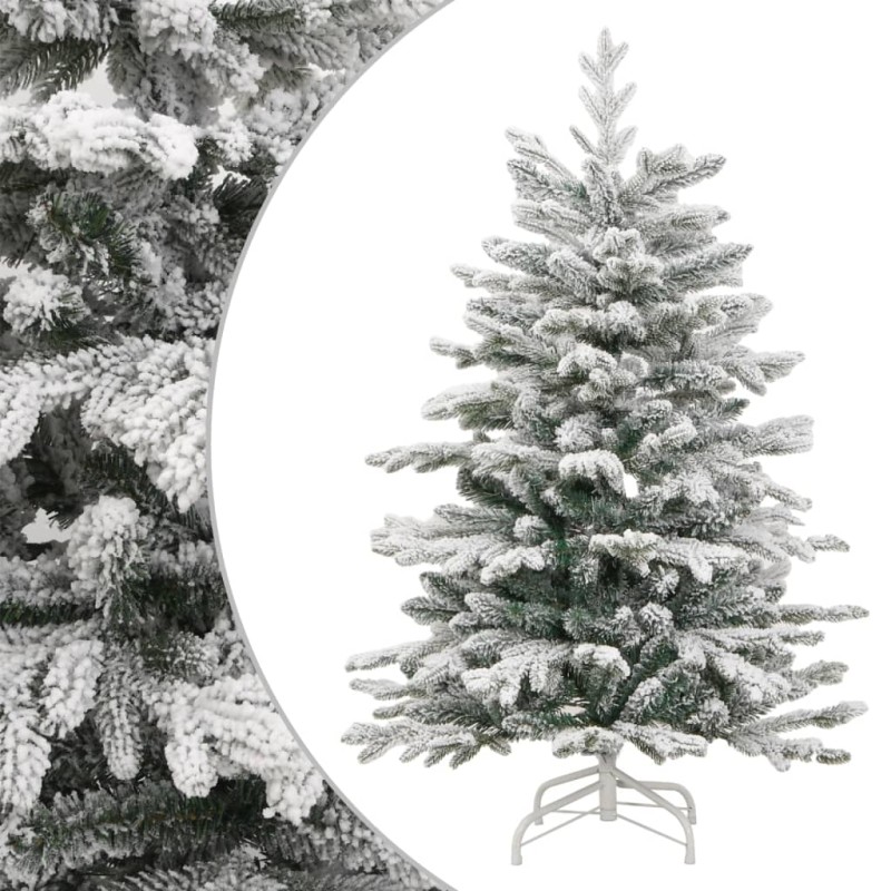 vidaXL Albero Natale Artificiale Incernierato con Neve Fioccata 210 cm vidaXL Albero Natale Artificiale Incernierato con Neve Fioccata 210 cm