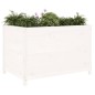 vidaXL Fioriera Rialzata Giardino Bianca 119,5x82,5x78cm Massello Pino vidaXL Fioriera Rialzata Giardino Bianca 119,5x82,5x78cm Massello Pino