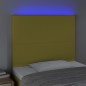 Testiera a LED Verde 100x5x118/128 cm in Tessuto Testiera a LED Verde 100x5x118/128 cm in Tessuto