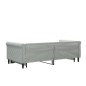 vidaXL Divano Letto con Letto Estraibile Grigio Chiaro 90x190 Velluto
