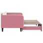 vidaXL Divano Letto con Letto Estraibile Rosa 90x200 cm in Velluto vidaXL Divano Letto con Letto Estraibile Rosa 90x200 cm in Velluto