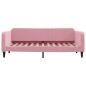 vidaXL Divano Letto con Letto Estraibile Rosa 90x200 cm in Velluto vidaXL Divano Letto con Letto Estraibile Rosa 90x200 cm in Velluto