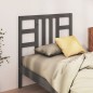 Testiera per Letto Grigia 106x4x100 cm Legno Massello di Pino Testiera per Letto Grigia 106x4x100 cm Legno Massello di Pino