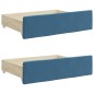 vidaXL Divano Letto Estraibile con Cassetti Blu 80x200 cm Velluto