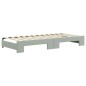 vidaXL Divano Letto Estraibile Cassetti Grigio Chiaro 90x200cm Velluto vidaXL Divano Letto Estraibile Cassetti Grigio Chiaro 90x200cm Velluto
