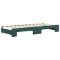 vidaXL Divano Letto Estraibile Cassetti Verde Scuro 90x200cm Velluto vidaXL Divano Letto Estraibile Cassetti Verde Scuro 90x200cm Velluto