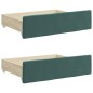 vidaXL Divano Letto Estraibile Cassetti Verde Scuro 90x200cm Velluto vidaXL Divano Letto Estraibile Cassetti Verde Scuro 90x200cm Velluto