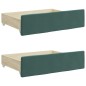 vidaXL Divano Letto Estraibile Cassetti Verde Scuro 100x200cm Velluto vidaXL Divano Letto Estraibile Cassetti Verde Scuro 100x200cm Velluto
