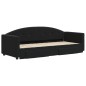 vidaXL Divano Letto Estraibile con Cassetti Nero 80x200 cm in Velluto vidaXL Divano Letto Estraibile con Cassetti Nero 80x200 cm in Velluto
