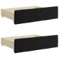 vidaXL Divano Letto Estraibile con Cassetti Nero 80x200 cm in Velluto vidaXL Divano Letto Estraibile con Cassetti Nero 80x200 cm in Velluto
