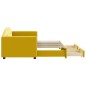 vidaXL Divano Letto Estraibile con Cassetti Giallo 80x200cm in Velluto vidaXL Divano Letto Estraibile con Cassetti Giallo 80x200cm in Velluto