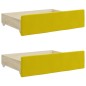 vidaXL Divano Letto Estraibile con Cassetti Giallo 80x200cm in Velluto vidaXL Divano Letto Estraibile con Cassetti Giallo 80x200cm in Velluto