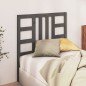 Testiera per Letto Grigia 106x4x100 cm Legno Massello di Pino Testiera per Letto Grigia 106x4x100 cm Legno Massello di Pino