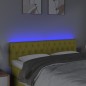 Testiera a LED Verde 144x7x78/88 cm in Tessuto Testiera a LED Verde 144x7x78/88 cm in Tessuto