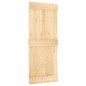 vidaXL Porta Scorrevole con Set Hardware 85x210 cm Legno Massello Pino vidaXL Porta Scorrevole con Set Hardware 85x210 cm Legno Massello Pino