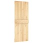 vidaXL Porta Scorrevole con Set Hardware 80x210 cm Legno Massello Pino vidaXL Porta Scorrevole con Set Hardware 80x210 cm Legno Massello Pino