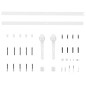 vidaXL Porta Scorrevole con Set Hardware 80x210 cm Legno Massello Pino vidaXL Porta Scorrevole con Set Hardware 80x210 cm Legno Massello Pino