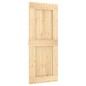 vidaXL Porta Scorrevole con Set Hardware 85x210 cm Legno Massello Pino