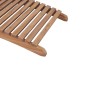 vidaXL Lettino Prendisole Pieghevole in Massello di Teak vidaXL Lettino Prendisole Pieghevole in Massello di Teak