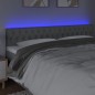 vidaXL Testiera a LED Grigio Chiaro 180x7x78/88 cm in Tessuto vidaXL Testiera a LED Grigio Chiaro 180x7x78/88 cm in Tessuto
