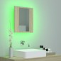 vidaXL Armadietto a Specchio con Luci LED Rovere Sonoma in Acrilico vidaXL Armadietto a Specchio con Luci LED Rovere Sonoma in Acrilico