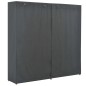 vidaXL Armadio Grigio 173x40x170 cm in Tessuto
