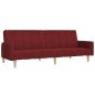 vidaXL Divano Letto a 2 Posti Rosso Vino in Tessuto vidaXL Divano Letto a 2 Posti Rosso Vino in Tessuto